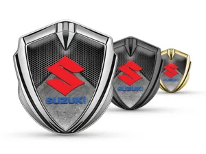 Suzuki Emblème Bombé Insigne Pro Style Acier Inox